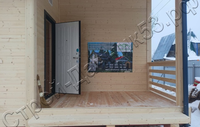 3 Каркасно-щитовой дом Д-38, 6х8м, 48 М², Тверская область, Бологовский район, СНТ «Новая жизнь 2» (6)